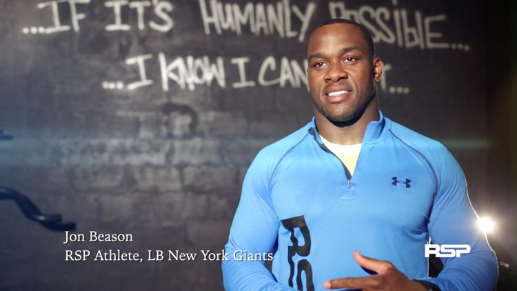 Jon Beason член команди RSP Nutrition